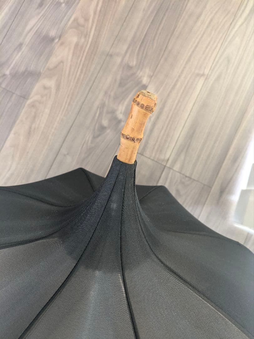 yohojiyamamoto+nor 日傘　ブラック　竹製ハンドル