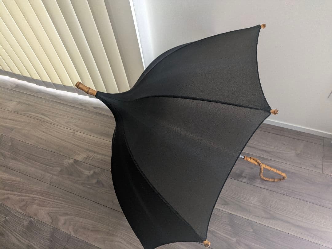 yohojiyamamoto+nor 日傘　ブラック　竹製ハンドル