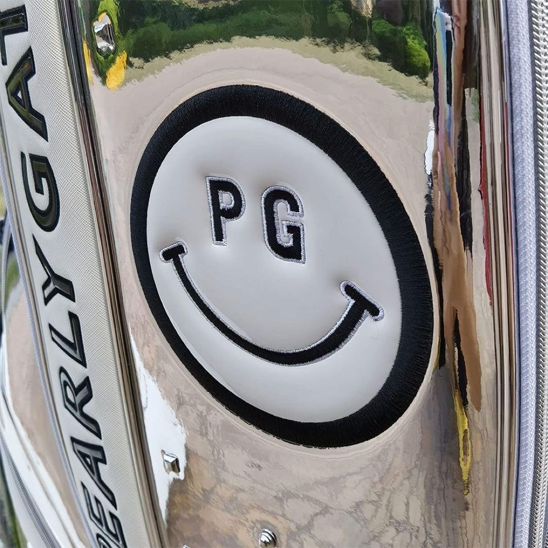 PEARLY GATES キャディバッグ シルバー/ホワイト ゴルフバッグ