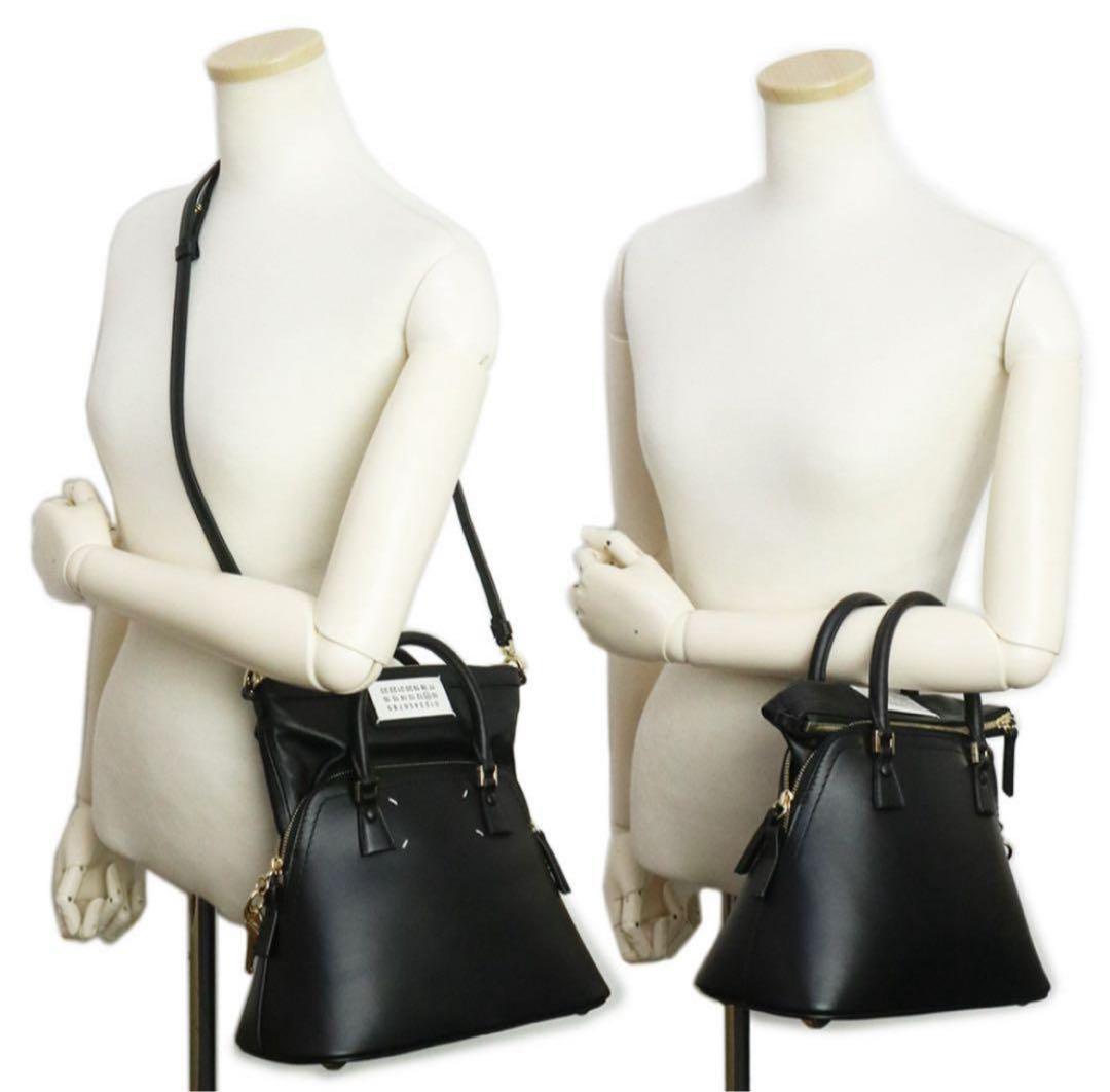 メゾンマルジェラ　5AC ミニ　ショルダーバッグ オールレザー ゴールド