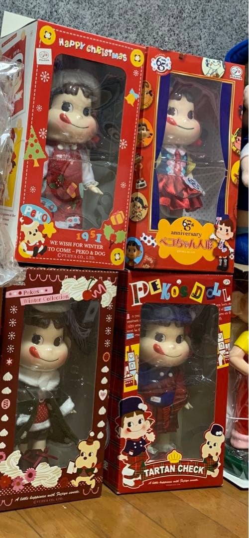 ペコちゃん人形　着せ替え　4体セット　バラ売り可能
