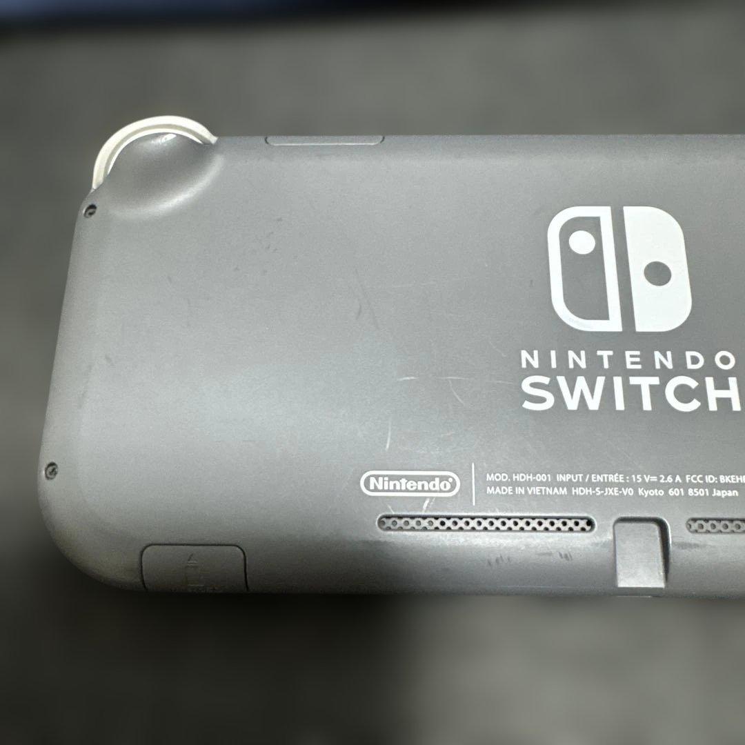 任天堂Switchライト　グレー 本体 ACアダプター付き