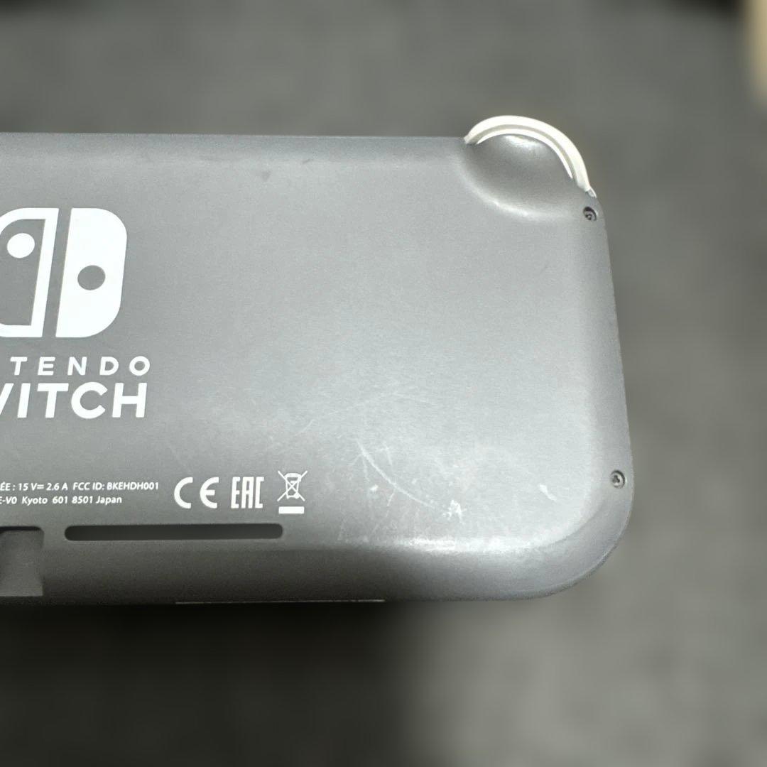任天堂Switchライト　グレー 本体 ACアダプター付き