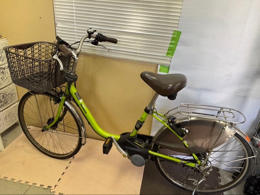 ◆【送料無料】Panasonic 電動アシスト自転車 グリーン