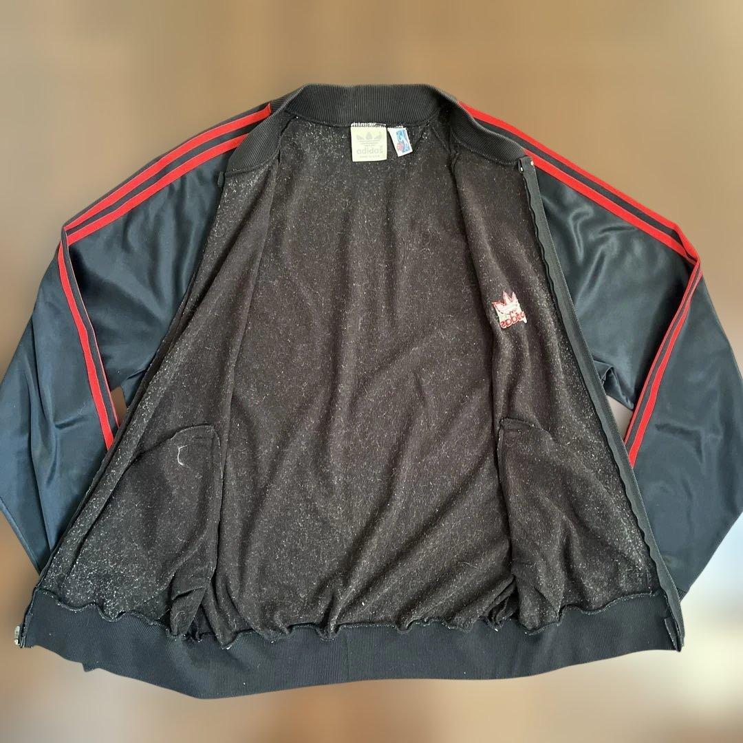 adidas ブラック レッド ジャージ made in USA