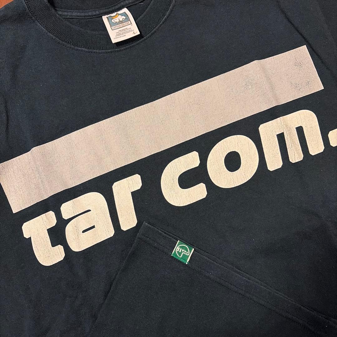 TAR 2002 超人気のバーアンダーロゴ両面デザインT サイズL美USED 黒