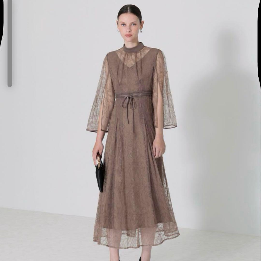 今月で削除します【LEJA】レジャ 総レースケープＡラインドレス