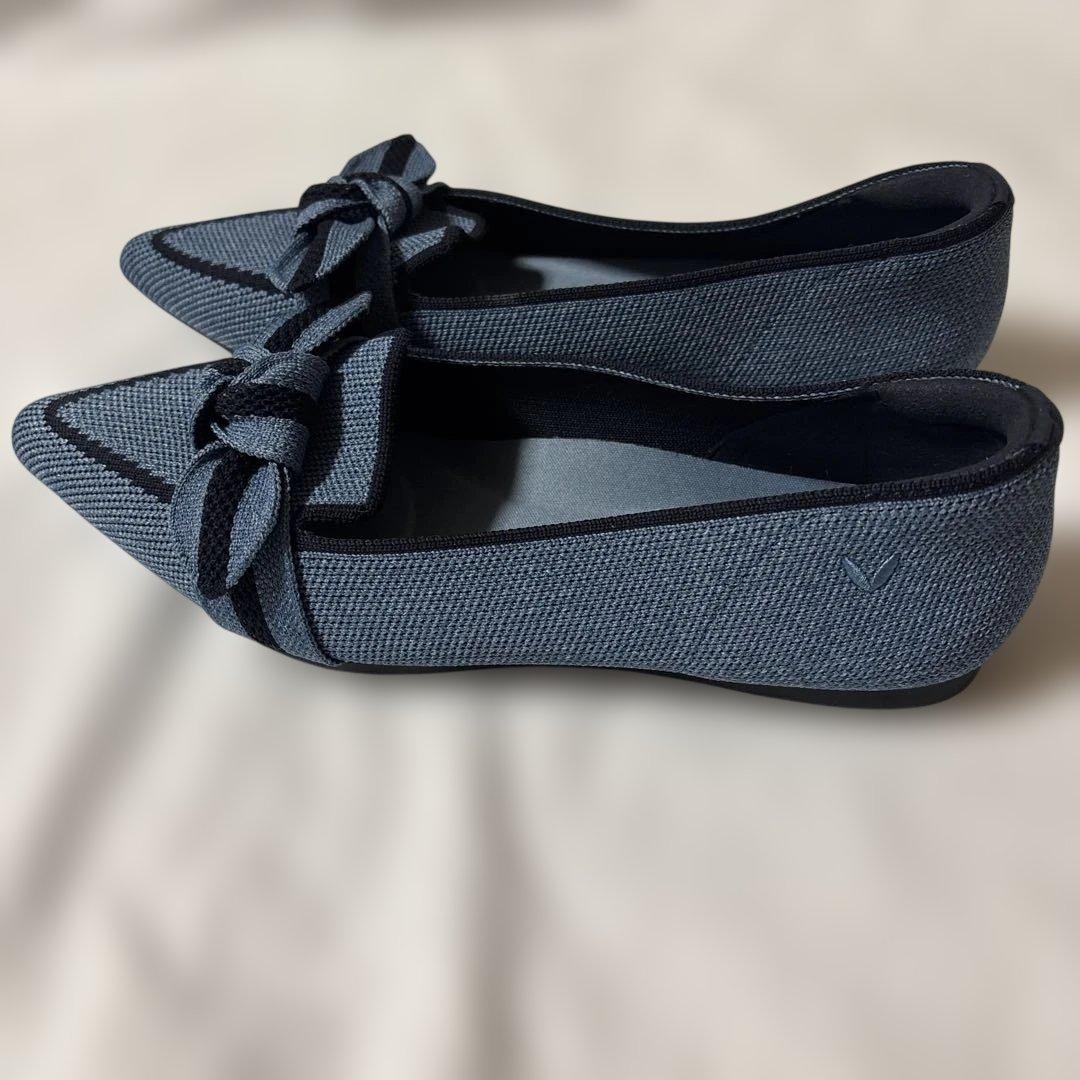 VIVAIA ポインテッドトゥ リボン付き ローファー パンプス サイズ　36