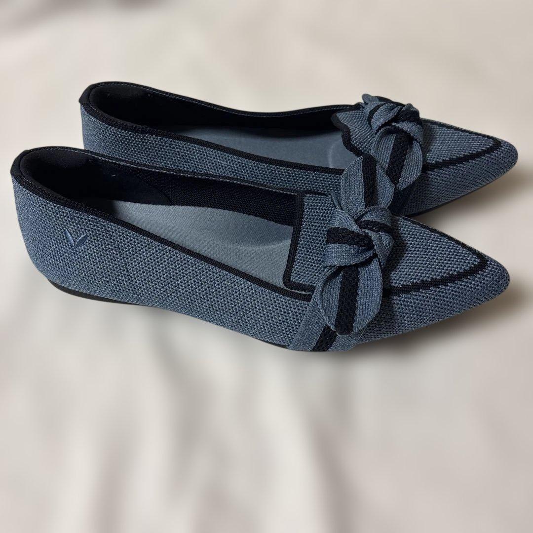 VIVAIA ポインテッドトゥ リボン付き ローファー パンプス サイズ　36