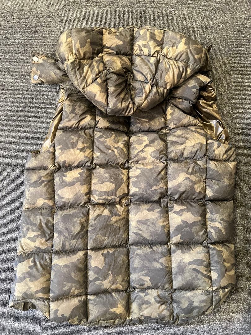 TATRAS メンズ フード付きダウンベスト 迷彩