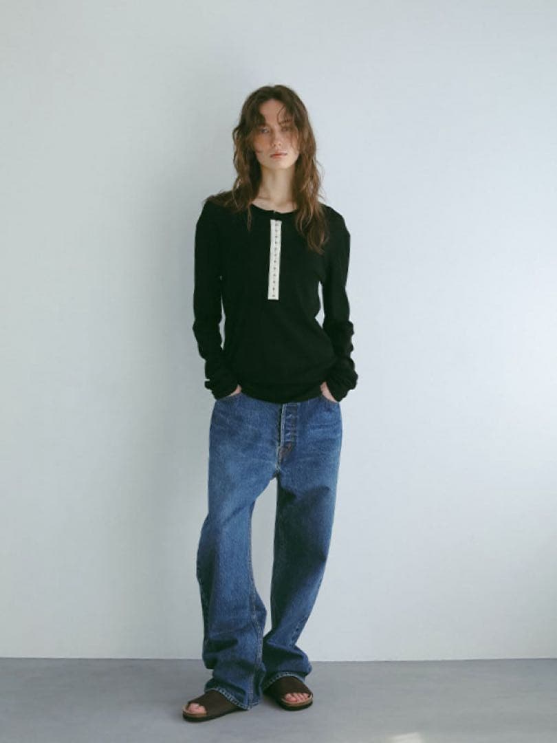 新品etretokyo フロントホックソフトプルオーバー　ブラック