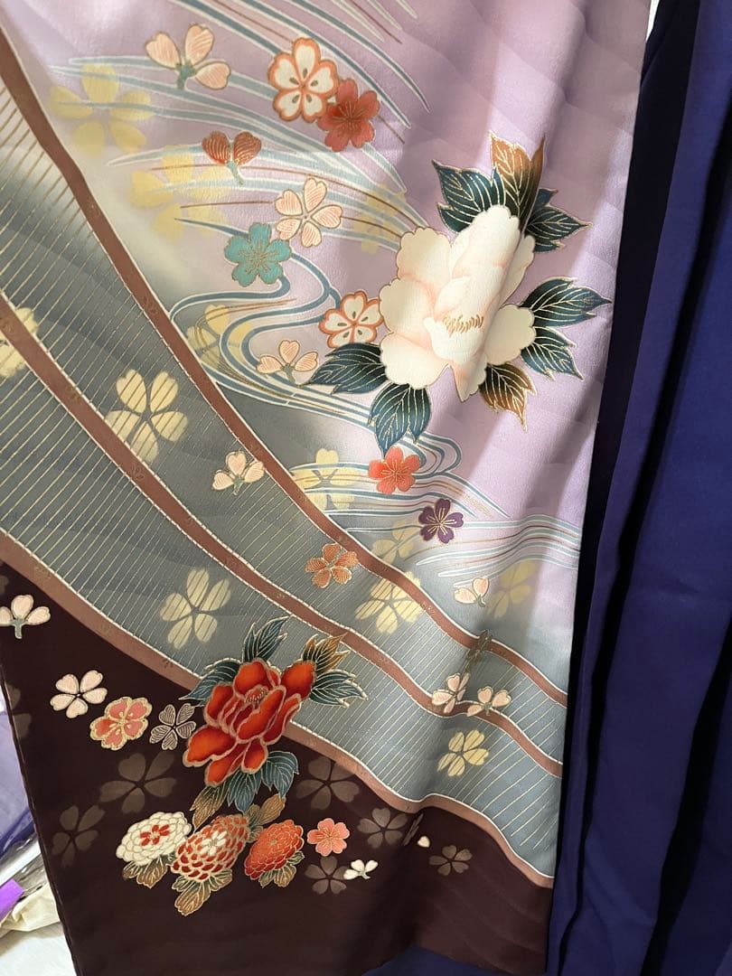 正絹振袖　袴セット　アンティーク振袖　昭和レトロ　モダン　豪華振袖　卒業式袴