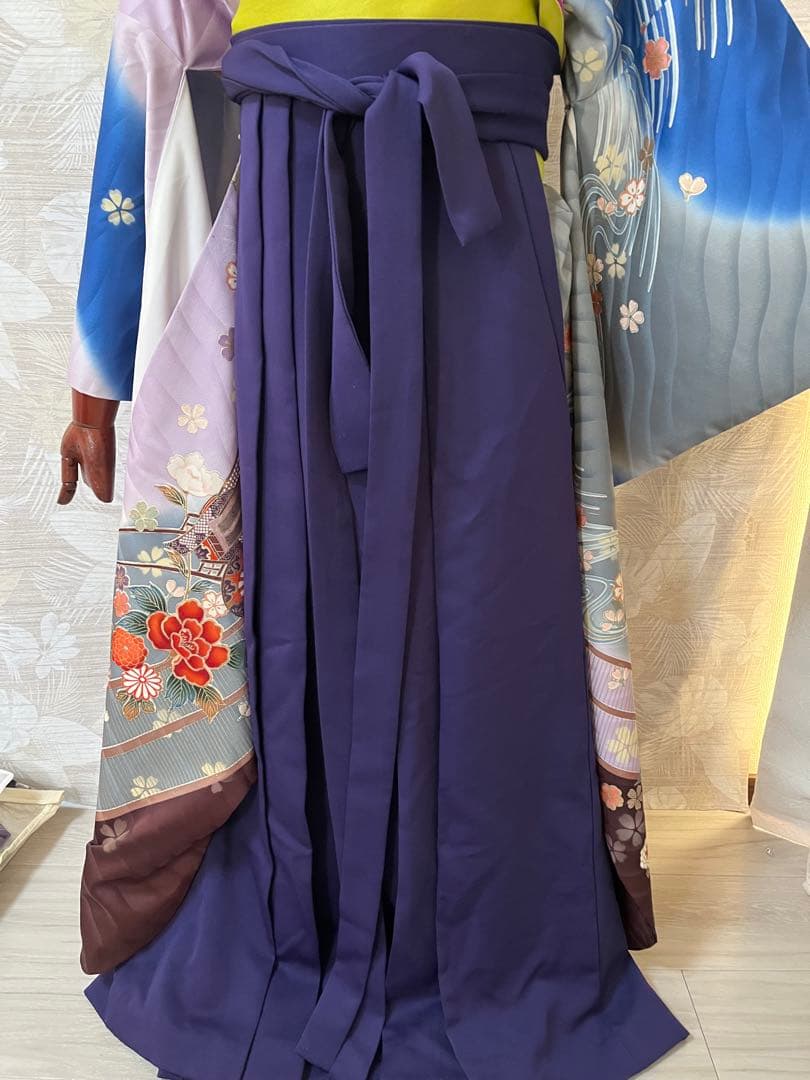 正絹振袖　袴セット　アンティーク振袖　昭和レトロ　モダン　豪華振袖　卒業式袴