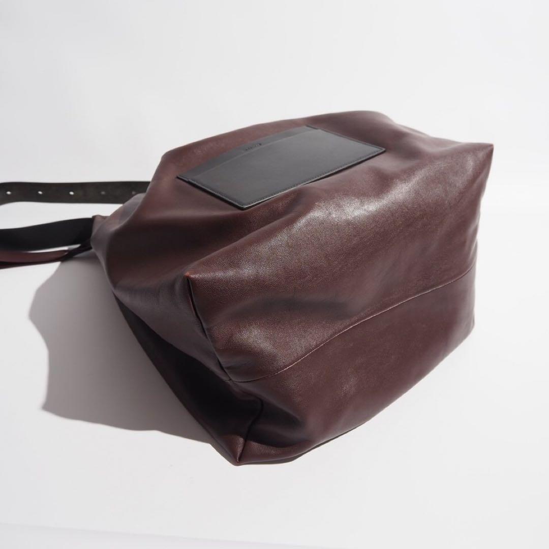 JIL SANDER ジルサンダー レザーバッグ ボルドー 正規品