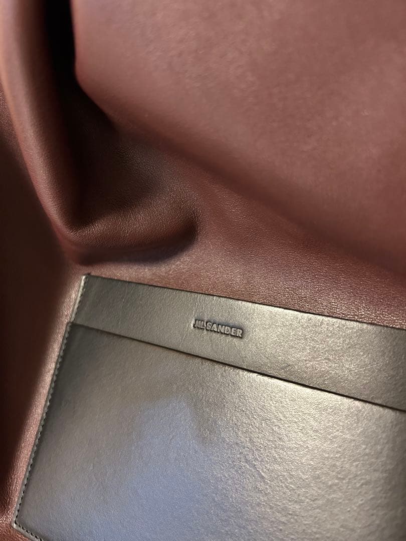 JIL SANDER ジルサンダー レザーバッグ ボルドー 正規品