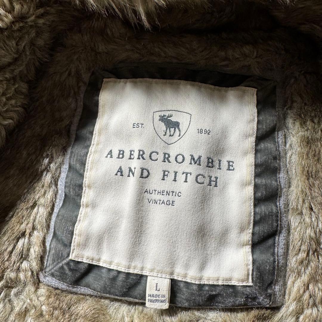 00s A&F fur double zip hoodie y2k 平成