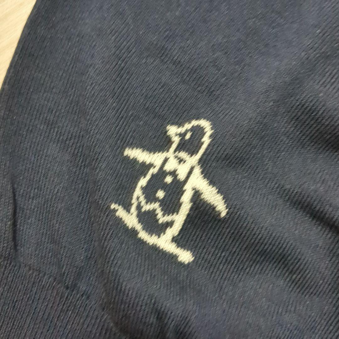 新品 Munsingwear 吸湿発熱ワッペンセーター L ネイビー