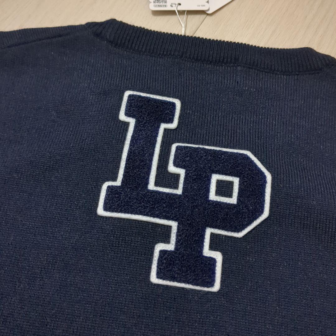 新品 Munsingwear 吸湿発熱ワッペンセーター L ネイビー