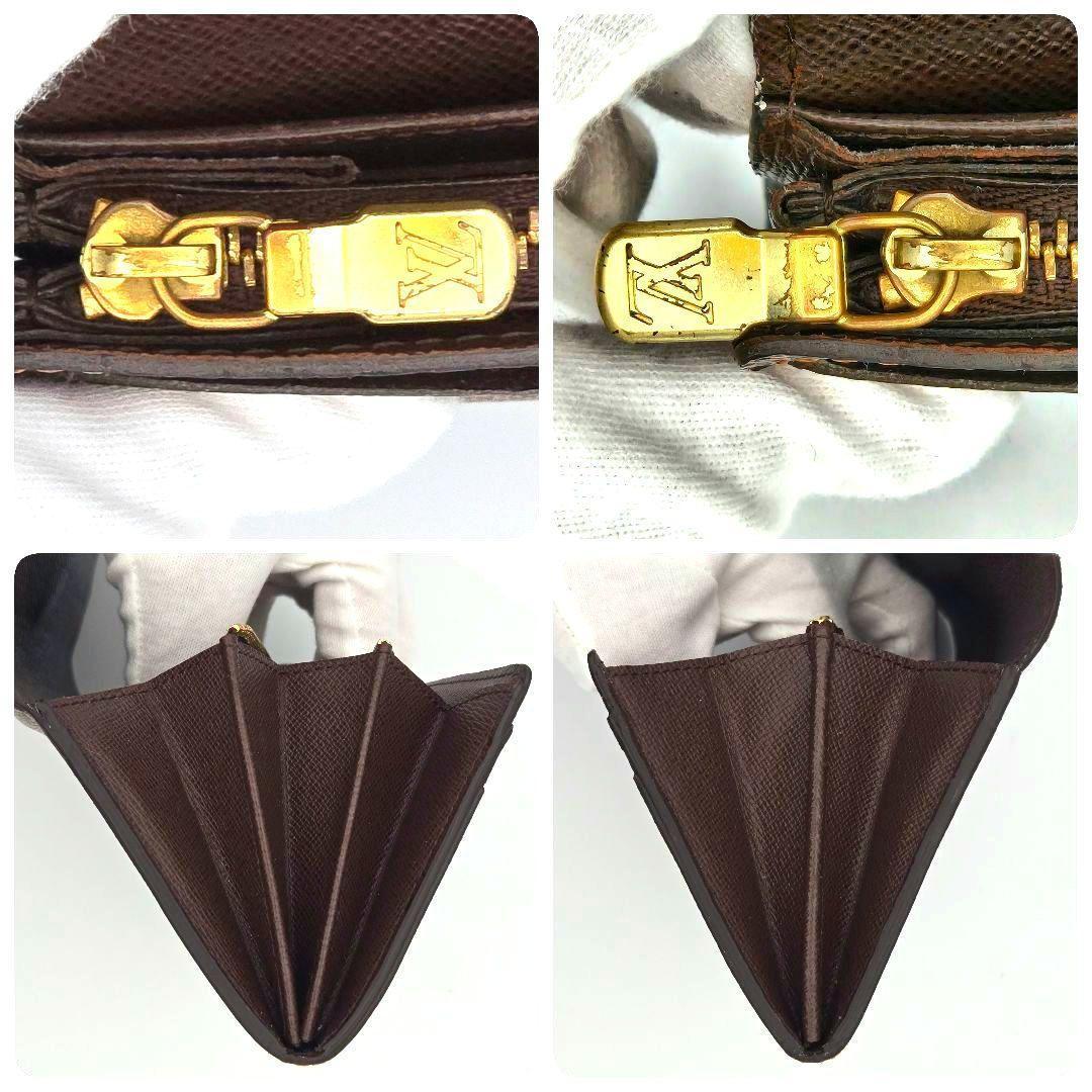 ルイヴィトン ダミエ エベヌ 長財布 ポルトフォイユ サラ N61734 茶