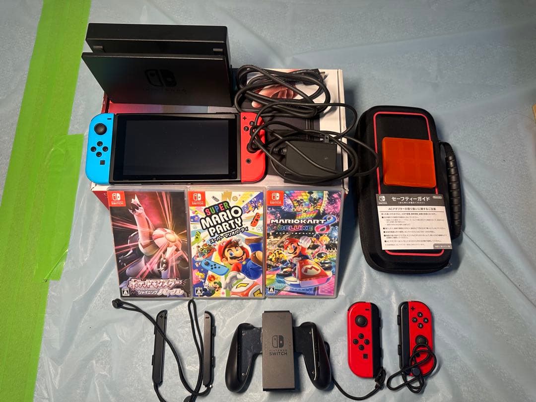 任天堂スイッチ本体＋ソフト3点＋ケースセット