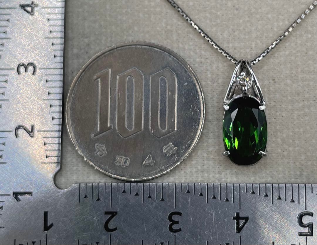 専用JA181★高級 グリーントルマリン2.87ct ダイヤ ヘッド 鑑付