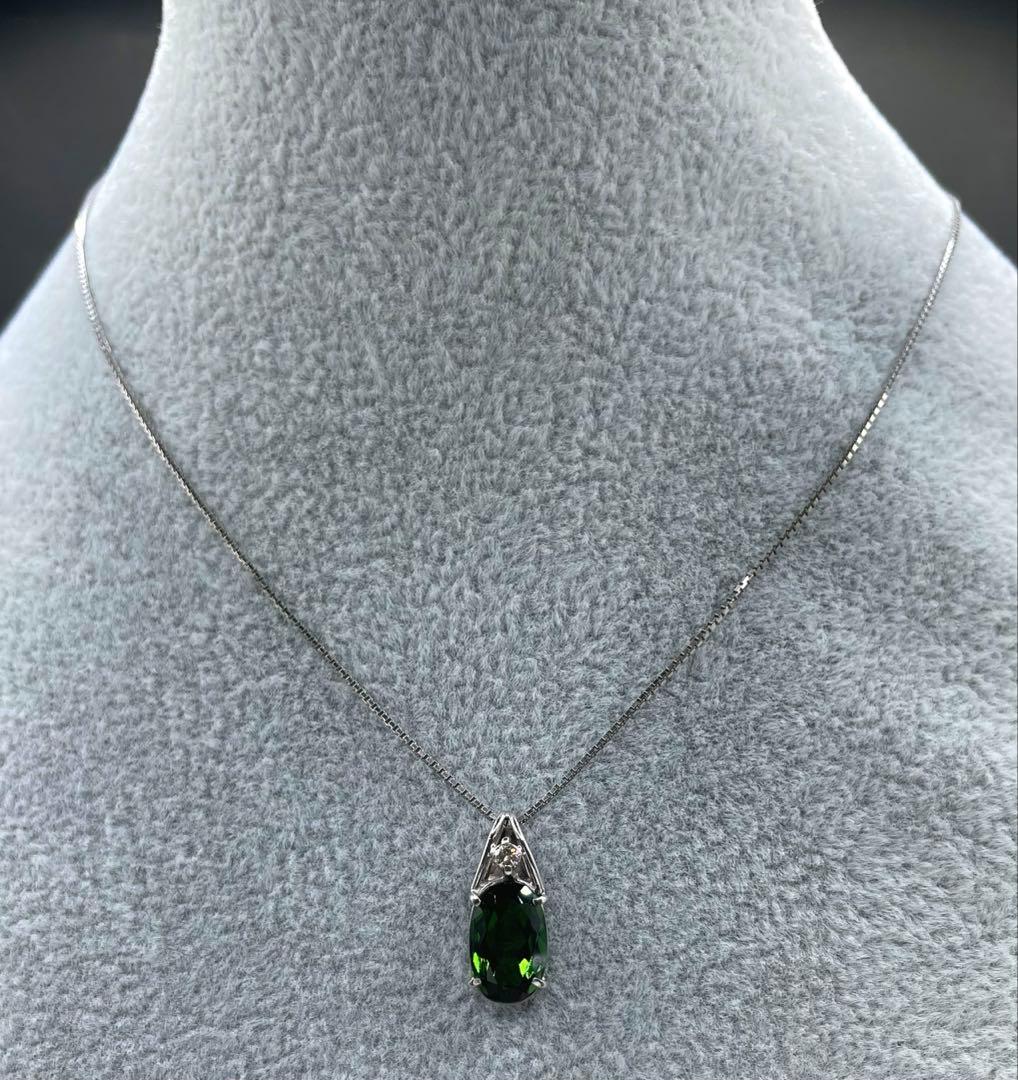 専用JA181★高級 グリーントルマリン2.87ct ダイヤ ヘッド 鑑付