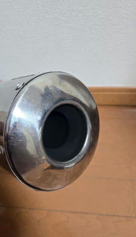 SR400 OVER SSメガホンマフラー