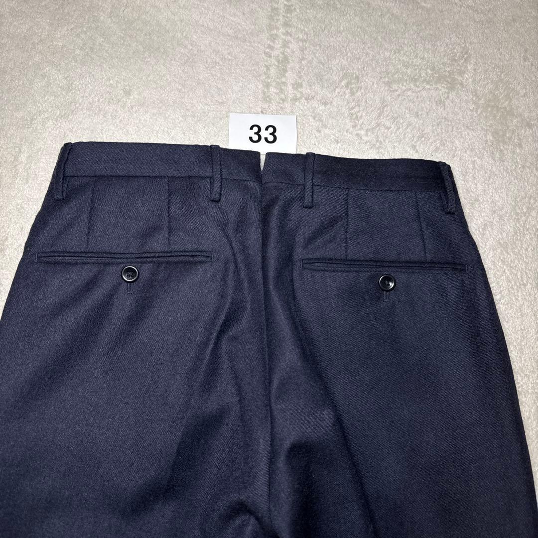 33 未使用　秋冬　インコテックス　ウール　ネイビー　42 XS