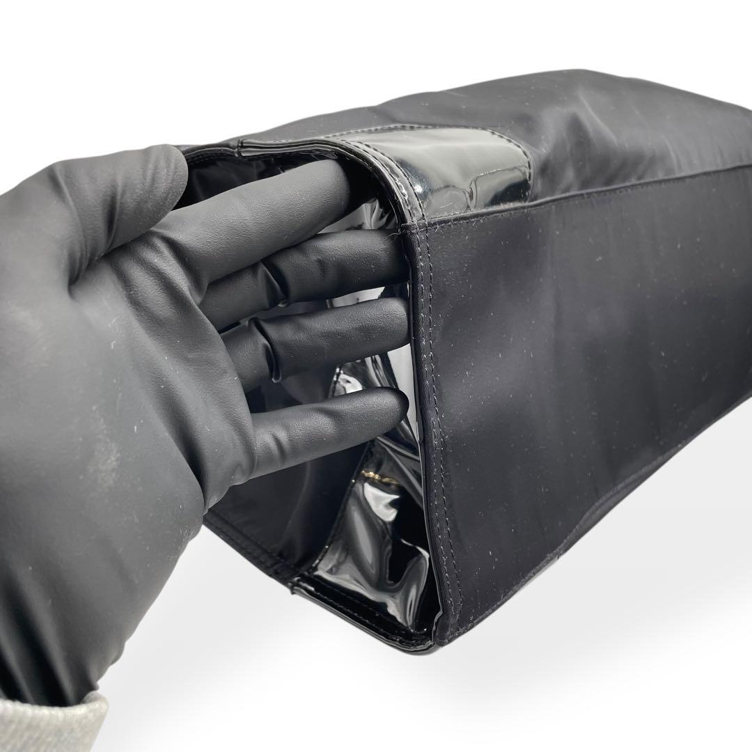 極美品　Tory Burch トリーバーチ　トートバッグ　大容量　ナイロン　黒