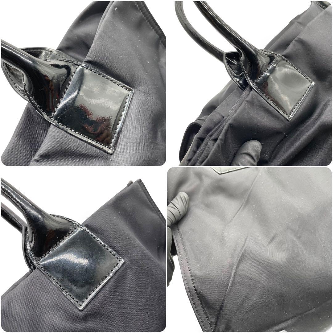 極美品　Tory Burch トリーバーチ　トートバッグ　大容量　ナイロン　黒