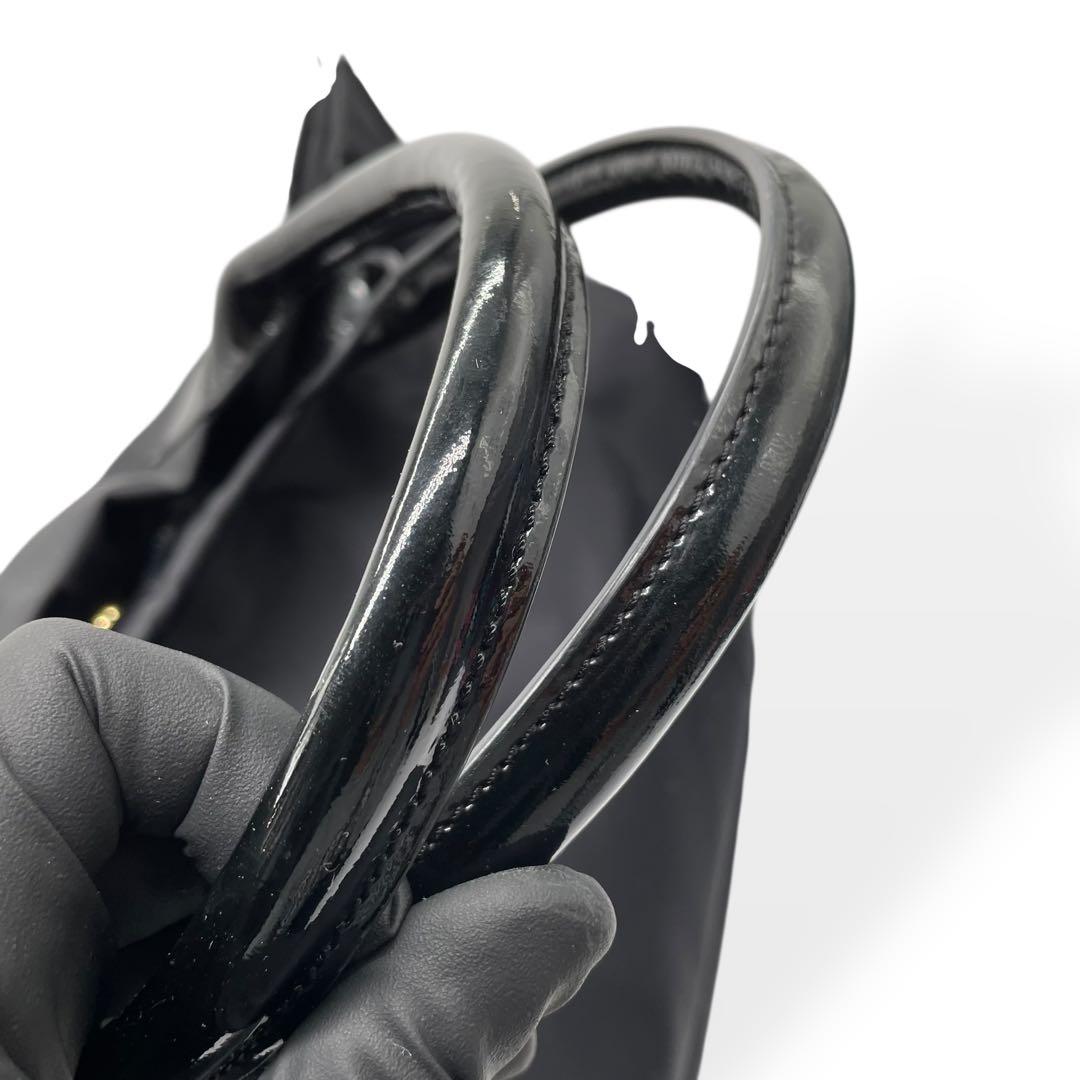 極美品　Tory Burch トリーバーチ　トートバッグ　大容量　ナイロン　黒