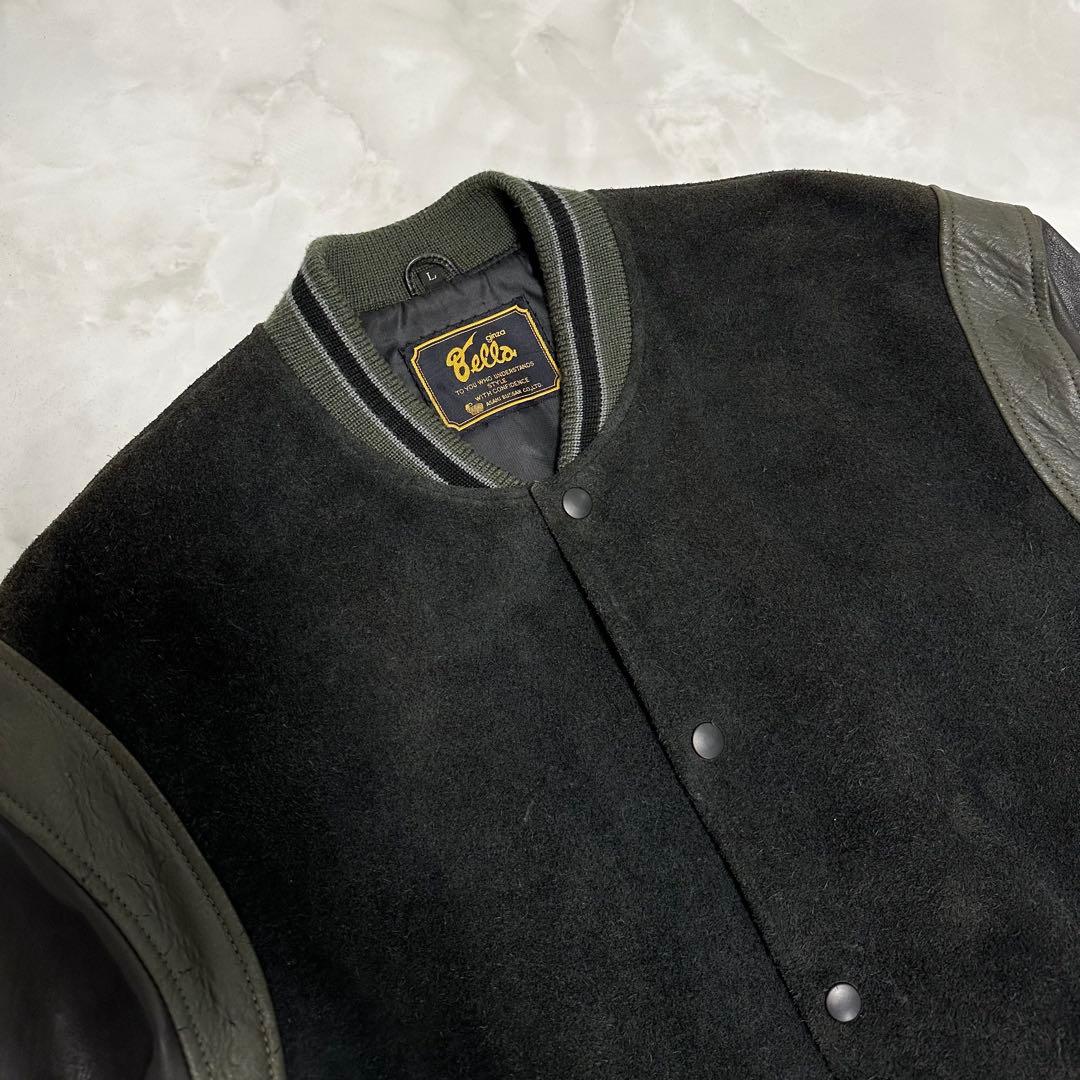 90s 本革 スエード レザージャケット スタジャン ラムレザー テディ