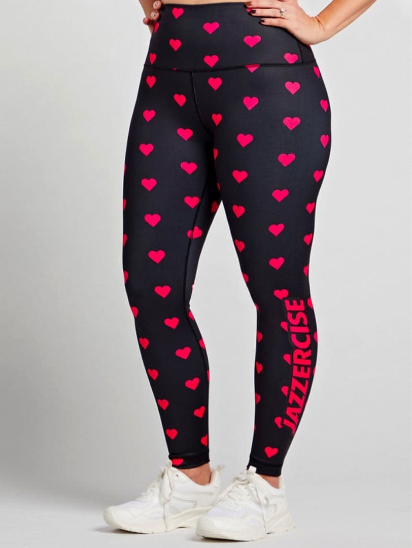ジャザサイズ JAZZERCISE ハート柄レギンス　Mサイズ