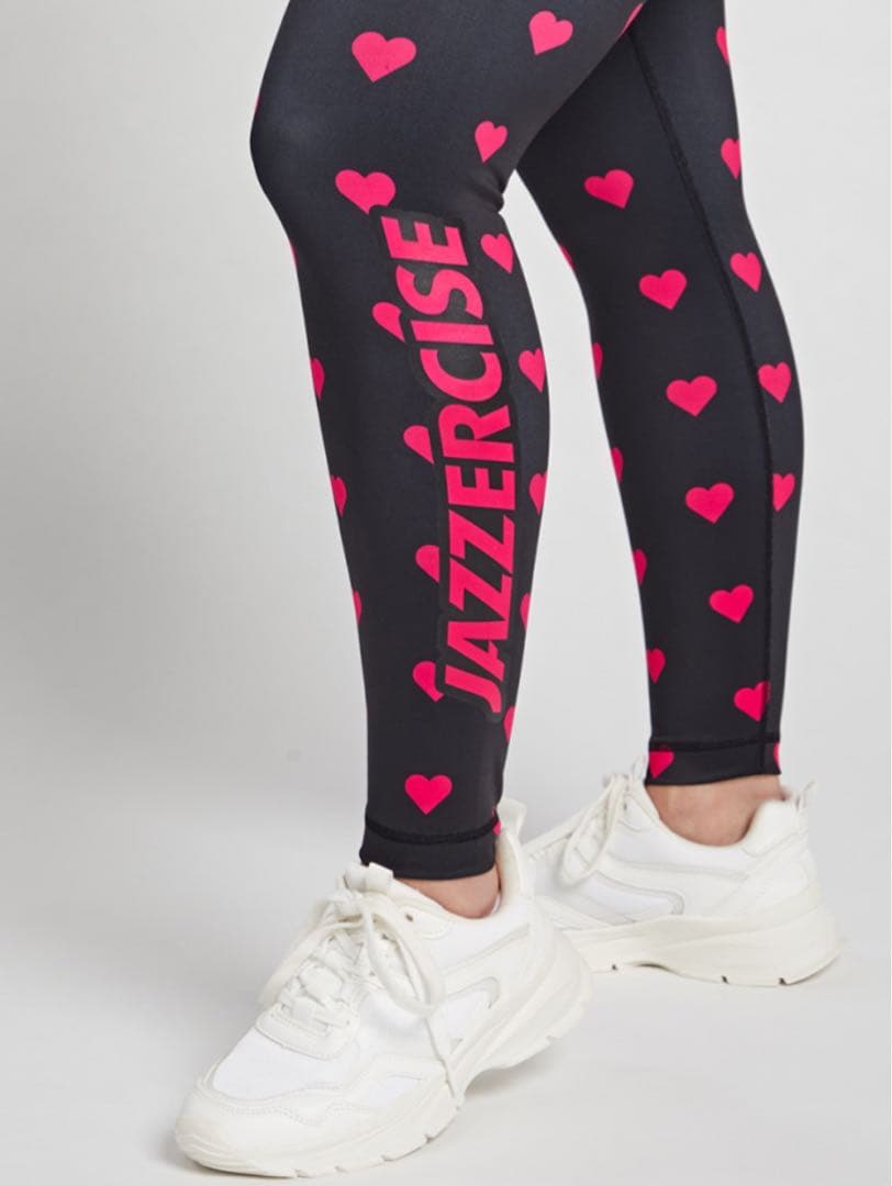 ジャザサイズ JAZZERCISE ハート柄レギンス　Mサイズ