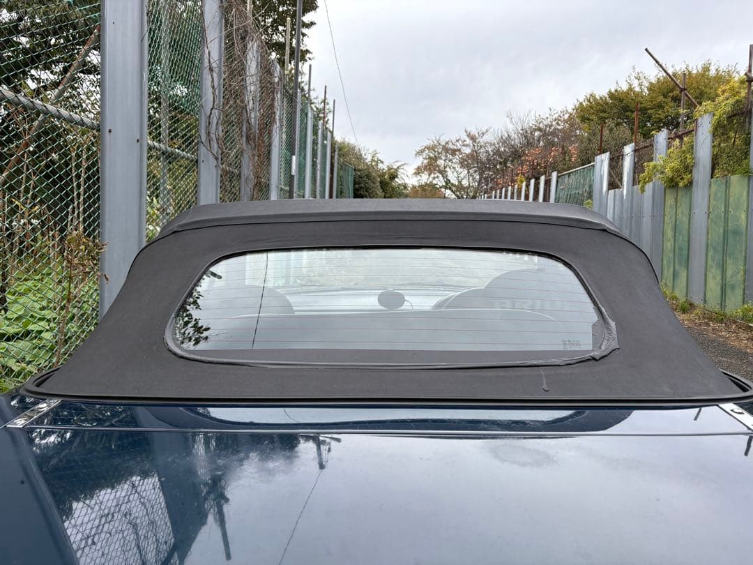 ロードスターNA NB 幌ビニール生地　黒　社外　ガラス落ち有