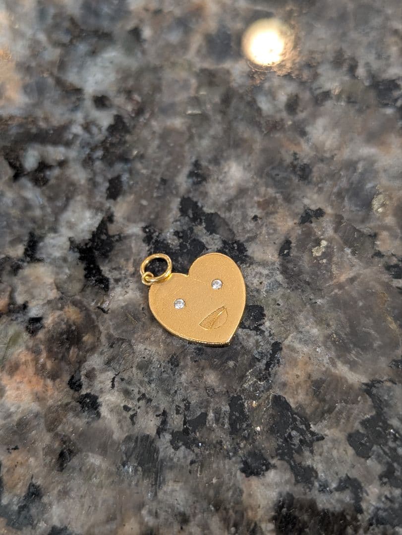 MHT　マリーエレーヌドゥタイヤック　22kダイヤモンド　♡チャーム　大