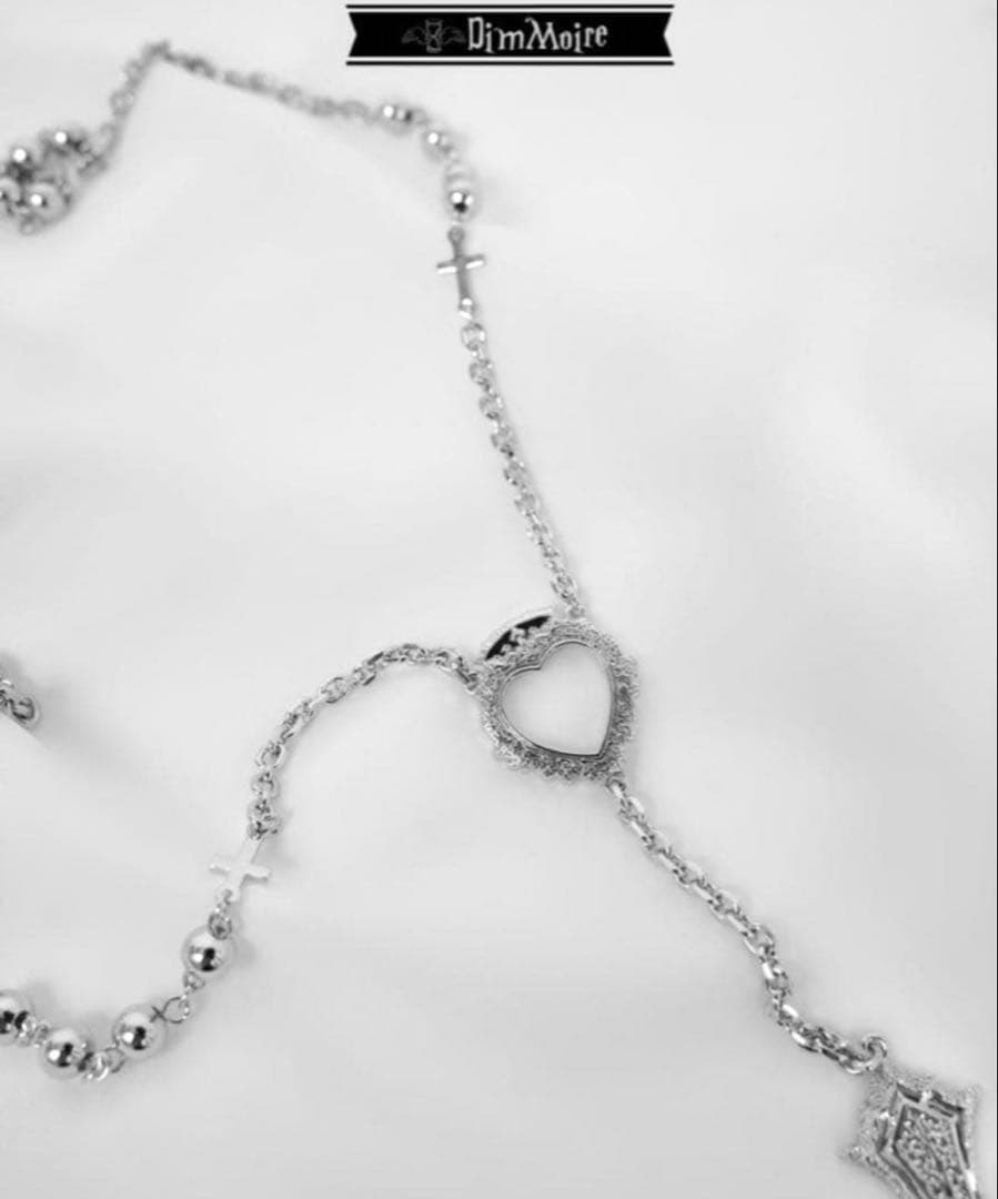 DimMoire クロスネックレス シルバー調