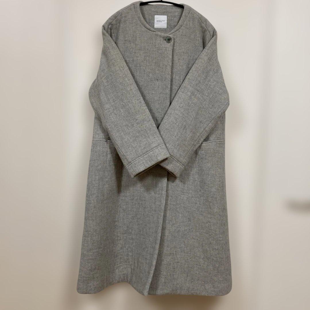 専用　北欧、暮らしの道具店 ウールノーカラーロングコート