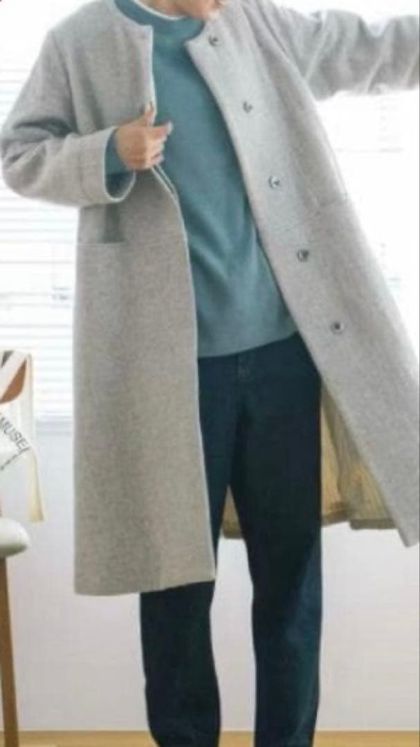 専用　北欧、暮らしの道具店 ウールノーカラーロングコート