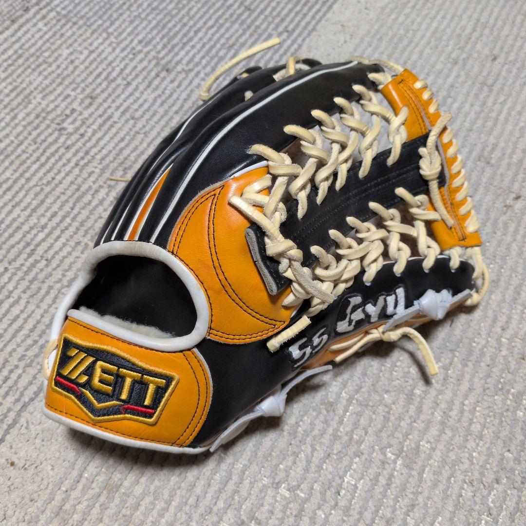 ZETT プロステイタス 硬式外野用 プロ支給品 M-55 千葉ロッテ 神戸