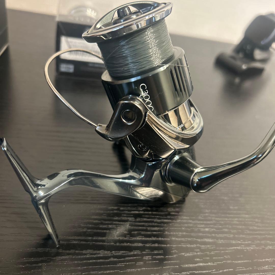 専用シマノ 22 ステラ C3000XG スピニングリール浅溝スプ−ル付き