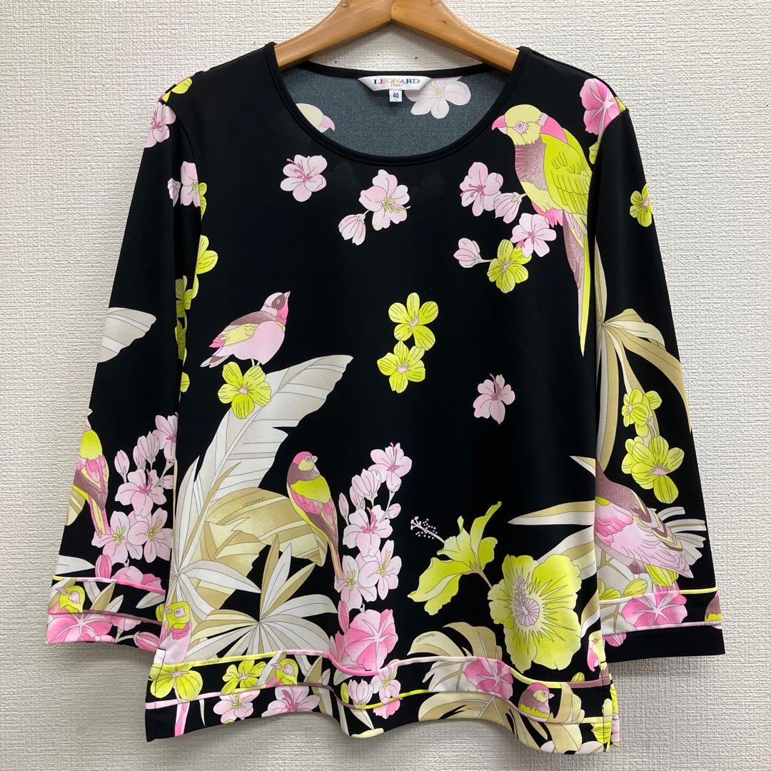 新品　レオナール　LEONARD 40 カットソー　トップス　ブラウス