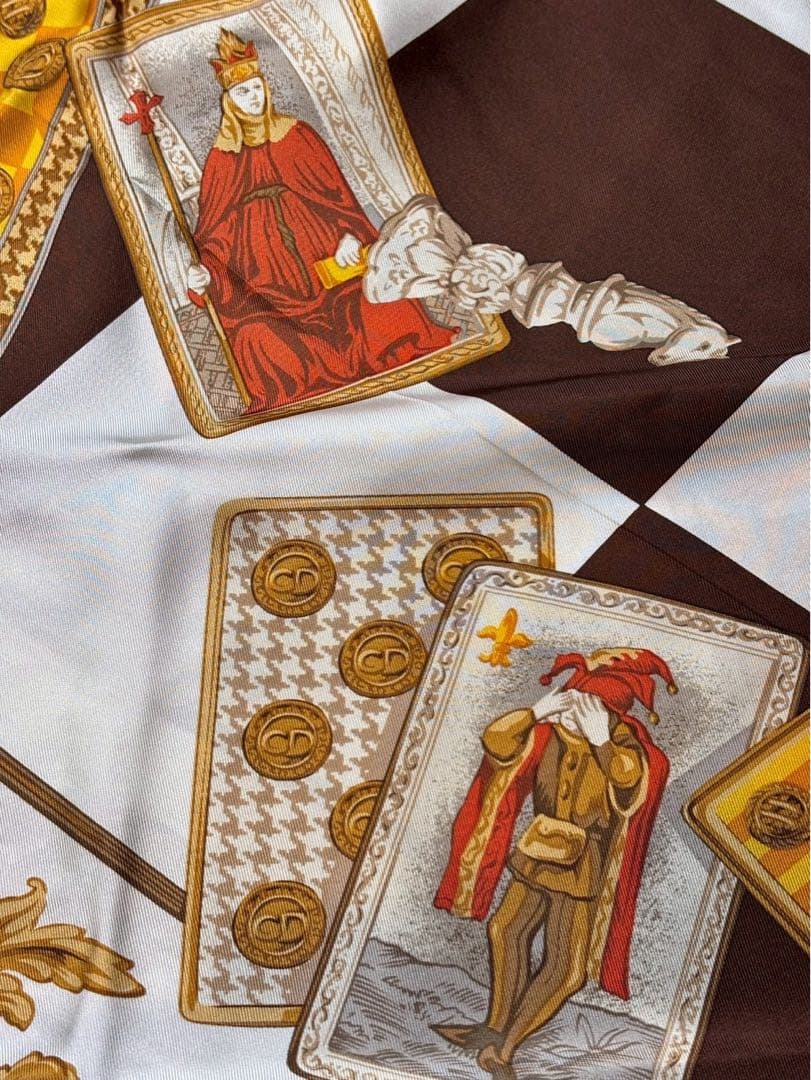 【新品未使用】Christian Dior スカーフ トランプ柄