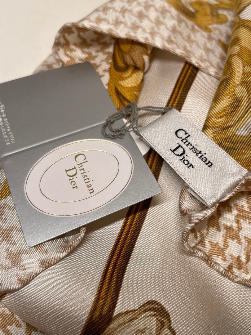 【新品未使用】Christian Dior スカーフ トランプ柄