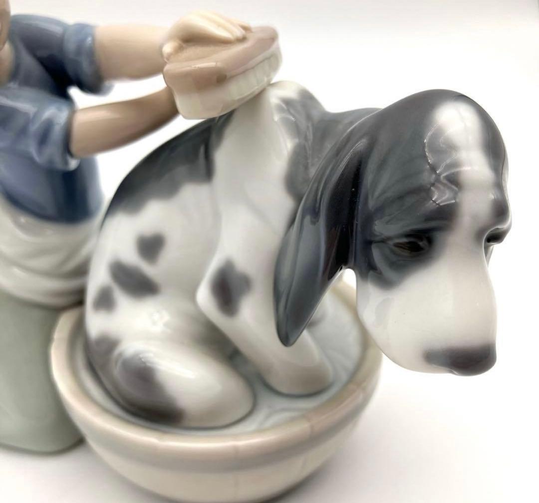 リヤドロ　LLADRO きれいにしましょうね　5455 美品