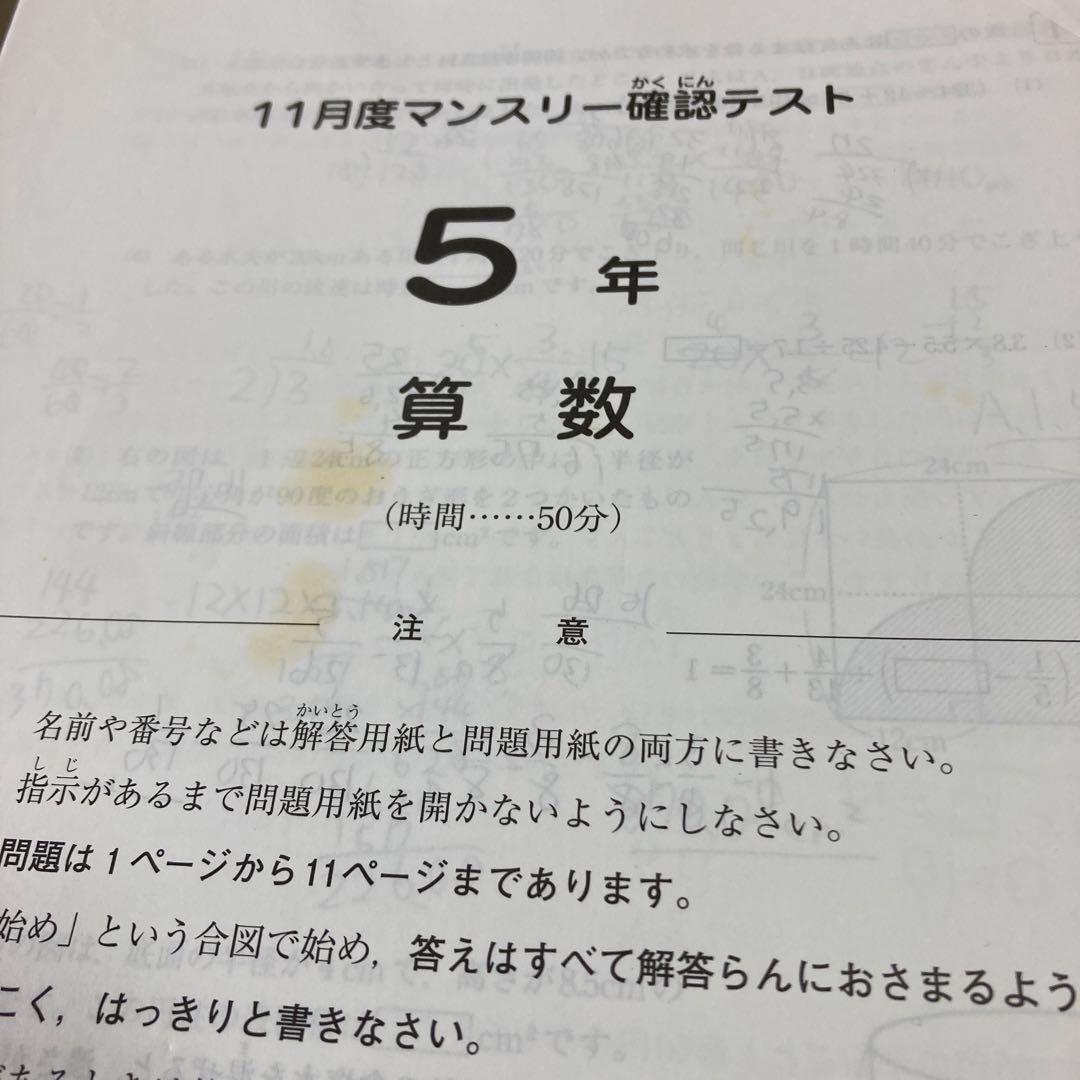 SAPIX5年入室・マンスリー・組分け・復習・サピックスオープン1年分(15回)