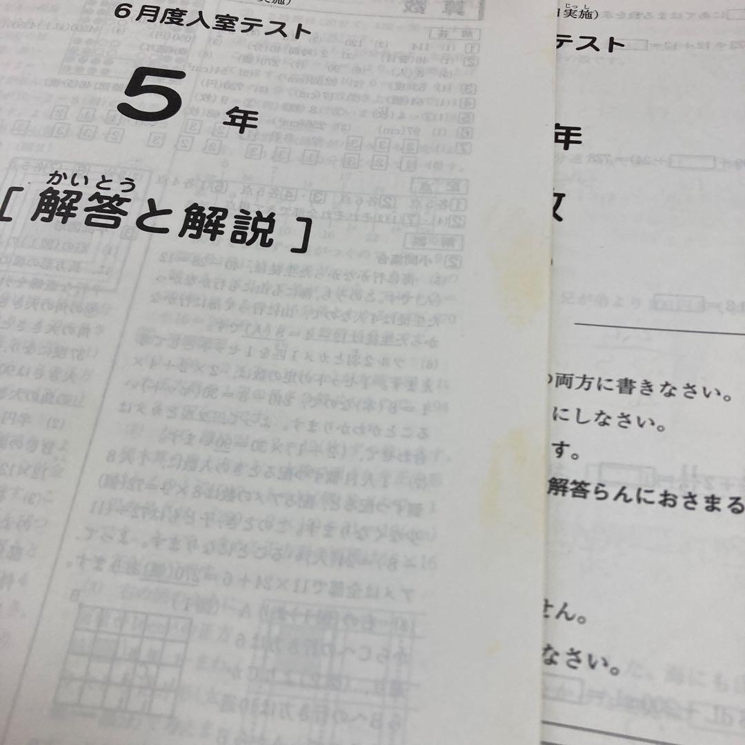 SAPIX5年入室・マンスリー・組分け・復習・サピックスオープン1年分(15回)