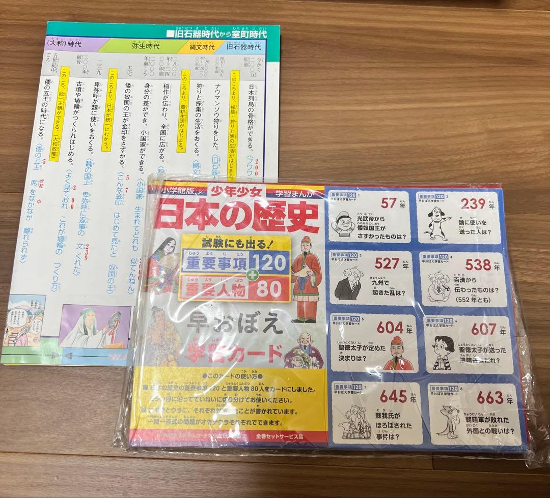少年少女日本の歴史 全巻セット 学習カード付き