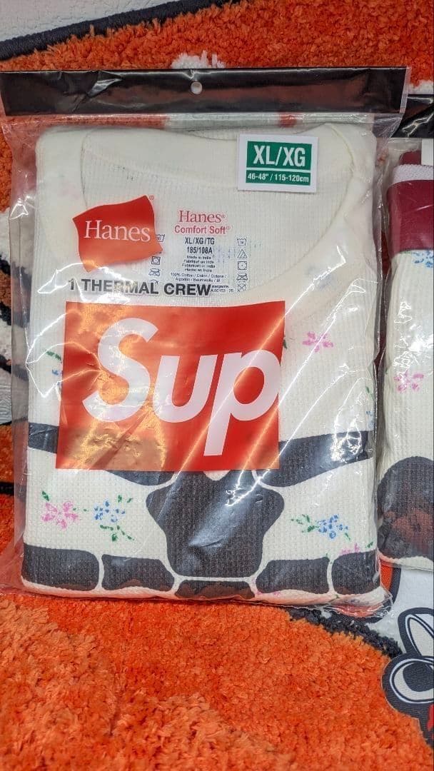 (25FW) シュプリーム ヘインズボーンズサーマル 上 XL