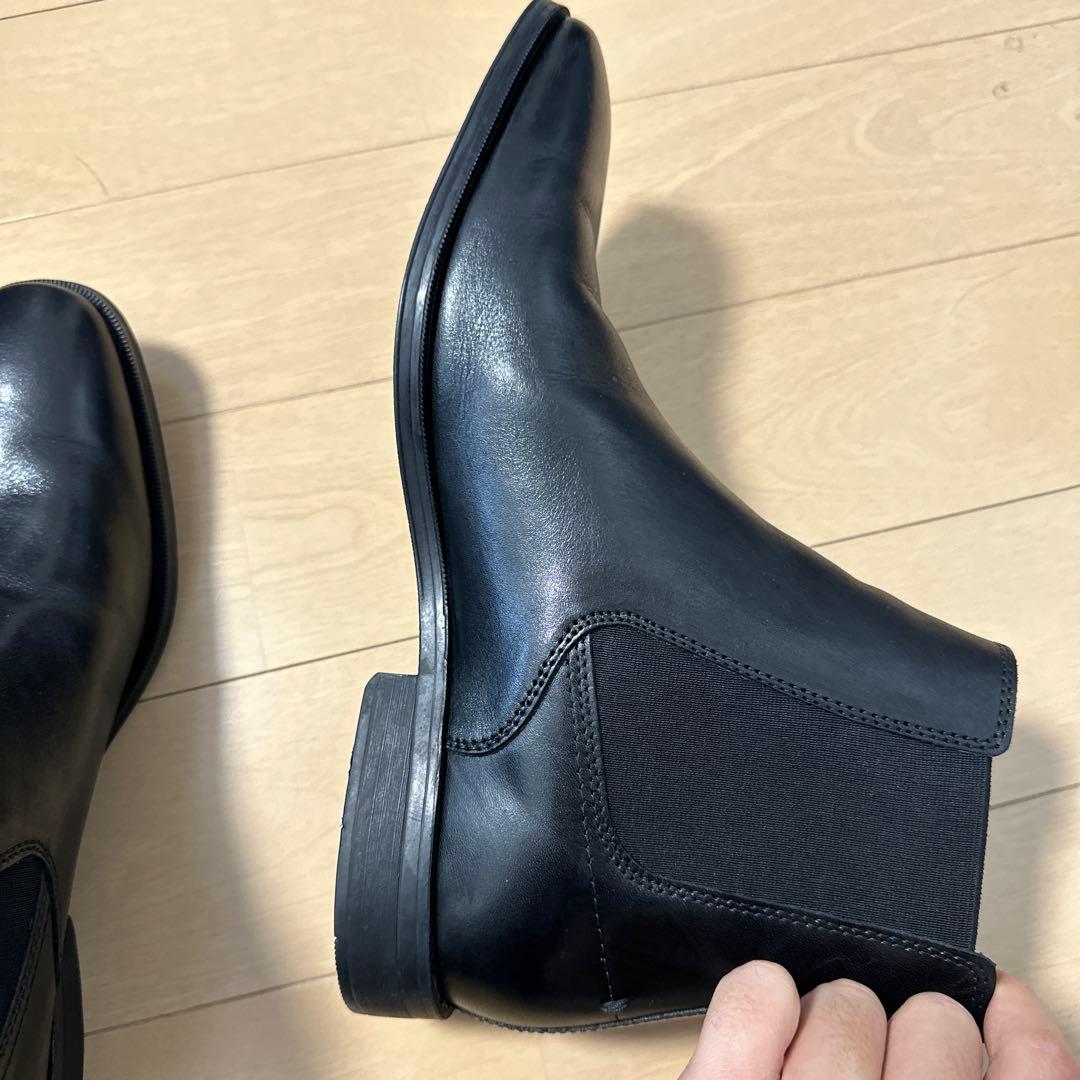 Clarks ブラック サイドゴアブーツ　値下げ可能　26.5cm 27.0cm